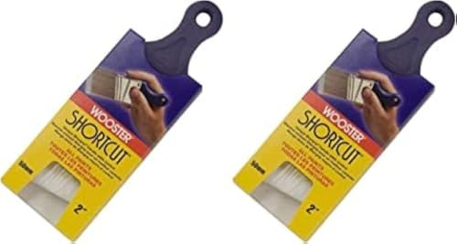 Wooster Brush Q3211-2 Winkelpinsel, 5 cm, Weiß, 2 Stück