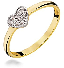 Sakrami Anello in Oro Solitario con Cuore - Misura 16