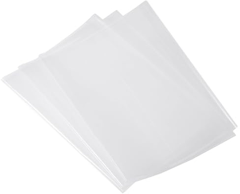 PATIKIL 5.9x8.3 Bokomslag, 30 st PP Justerbar Textbok Skydd med tejp mot vatten olja pulver repor för arbetskontor, Transparent
