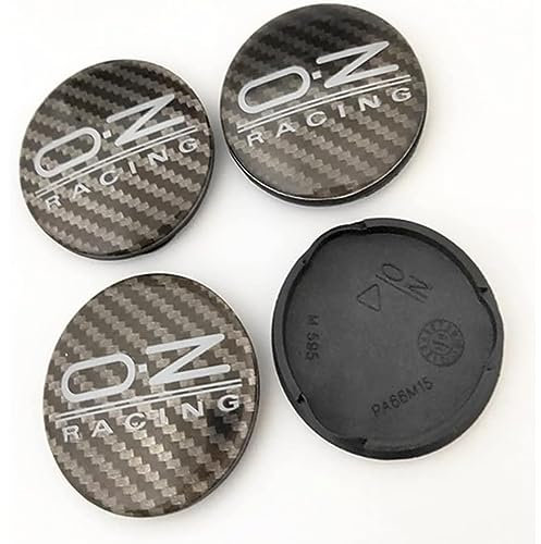 Zikger 4 Stück Radnabenkappen Nabendeckel für OZ Racing M595 O.Z 62 mm,Auto Felgendeckel mit Logo Radnabendeckel Wasserdicht Staubschutz Zubehör,B