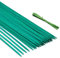 KINGLAKE 30Pcs 45cm Green Plant Sticks with Twist Ties, Plant Support Sticks Garden Plant Stakes Flower Orchid Sticks for Gardeing Home Floral Making (17.5 Inch)
