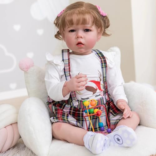 YIHANGG Reborn Baby Mädchen 75 cm Lebensechte Reborn Babypuppen Reborn Puppe Mädels Groß Geburtstag Xmas Geschenk