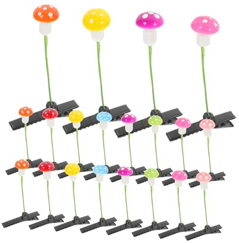 PENIKOKO 30 Pièces Barrette Champignon Kawaii pour Filles Accessoires de Amusants pour Fêtes et Événements