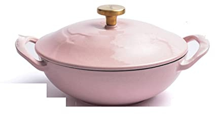 OQHAIR Pentola Pentola di Ferro Pentola per zuppa Pentola Smaltata Pentola di Terracotta Pentola per Riso Pentola per stufato Multifunzionale per Uso Domestico