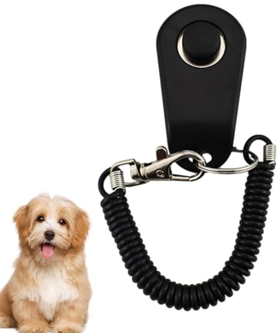 Clicker pour chien – Outil de dressage pour animaux de compagnie, Clicker durable avec dragonne, conception portable légère, sonore pour le renforcement, prise en main confortable | Idéal pour en