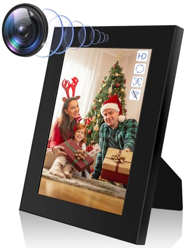 Nisanmoon Cornice Telecamera Nascosta HD 1080P Telecamera Spia, Mini Telecamera Spia Nascosta supporto di Rilevamento del Movimento e la Registrazione in Loop per Domestica/Decorazione