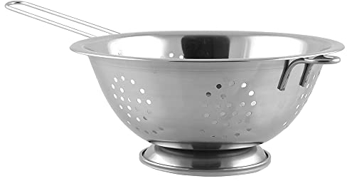 APOLLO SS Colander 3qt with Handle, Multi-Colour, 41x24x9
