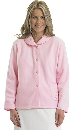 Slenderella Polar Fleece Buttoned Bedjacket
