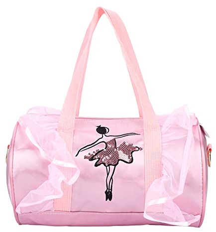 Duokon Sac main pour enfant, utilisable comme sac à bandoulière, motif de princesse dansante dans une robe à paillettes, approprié pour les ballets