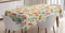 ABAKUHAUS Kinder Tischdecke, Eule Fox Eichhörnchen Vögel, Für den Inn und Outdoor Bereich geeignet Waschbar Druck Klar Kein Verblassen, 140 x 170 cm, Beige Orange