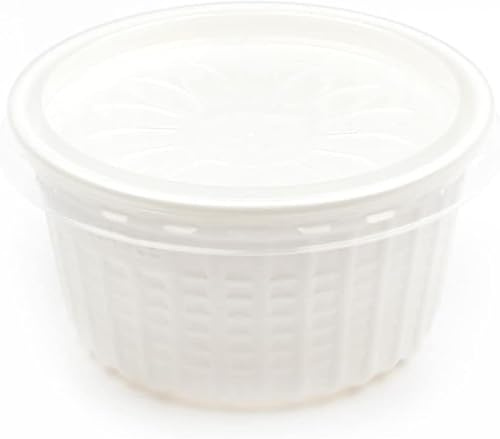 100-600 Stück Suppenbecher mit Deckel, 500ml weiß 100% Recyclable suppenschalen Soup to Go Container Schalen Biologisch abbaubares Geschirr Suppenteller Schälchen Serv (100)