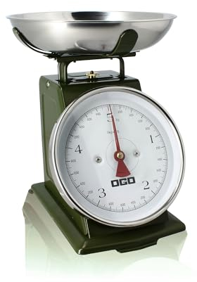 OGO LIVING - Balance mécanique en acier inoxydable kaki 5kg graduation 20g - 7915023