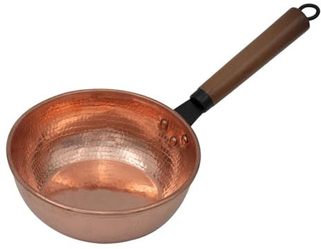 DimyFew Cacerola Olla de Cobre Utensilios de Cocina pequeños Calentador de Cacerola, Fondo Plano