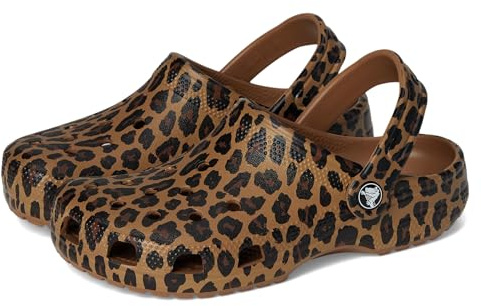 Crocs Unisex Classic Animal Print Clog Sepia/Leopard Mens 4/Womens 6 Medium