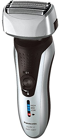 Panasonic ES-RF31 Premium Wet and Dry 4-Blade Electric Shaver for Men with Flexible Pivoting Head, Silver, UK 2 Pin Plug