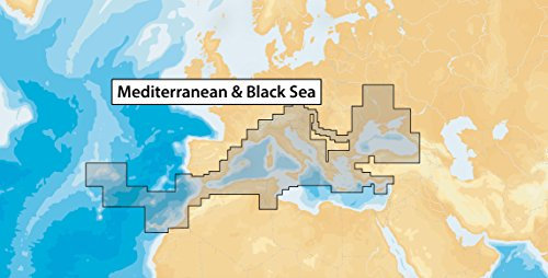 Navionics Plus 43XG Mediterranean & Black Sea Seas & Lakes, Map on SD/MSD