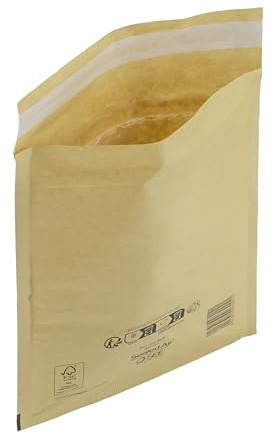IMBALLAGGI 2000 - Buste Postali Imbottite Mail Lite Gold - 50 Pezzi 18x26 cm -Buste Imbottite per Spedizione - Buste con Pluriball Ideali per Spedire e Proteggere Oggetti