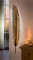 Wandhänger Feder aus Metall, Gold, 99 cm hoch, Wanddeko, Wandschmuck, Dekohänger