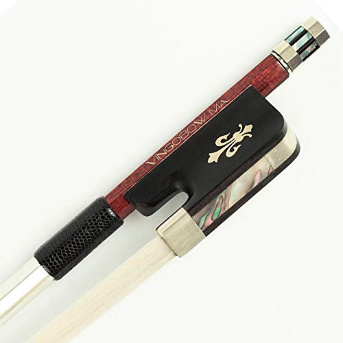 Violin Parts Hybrid Carbon Fiber Pernambuco Skin Bow Fleur De Lys Frog Elegant Design ForPlayer 4/4 Size