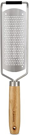Culinare Naturals C70001 Grattugia Fine, Sostenibili Bambù, Acciaio Inossidabile, 30cm x 7cm, Grattugia Manuale da Cucina e Zester con Manico