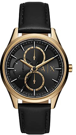 Armani Exchange Watch For Men, Chronograph Movement and 42mm Case Size with Stainless steel, Leather or Silicone strap