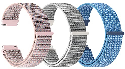 YCHDDER - Solo Loop Quick Release Nylon Watch Strap - 16mm 18mm 19mm 20mm 22mm 24mm Watch Straps for Men Women