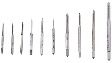 10 Pièces Micro Tarauds, Petit Extracteur De Vis, Mini M1 à M3.5 Machine Taraud à Main Fil Taraudage Filetage Tarauds