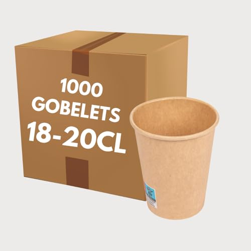 COVR Gobelets kraft (18cl - 6oz / 1000 unités)