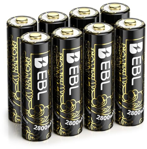 EBL AA Akku 2800mAh - extra für Jahr Schlange 8 Stück