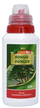 Bonsai-Dünger 250ml mit Dosierkappe - Flüssiger Pflanzendünger für vielfältige Pflanzen, unterstützt Wurzel-, Blatt- und Triebwachstum, fördert Gesundheit und Farbe. (BONSAI-DÜNGER)