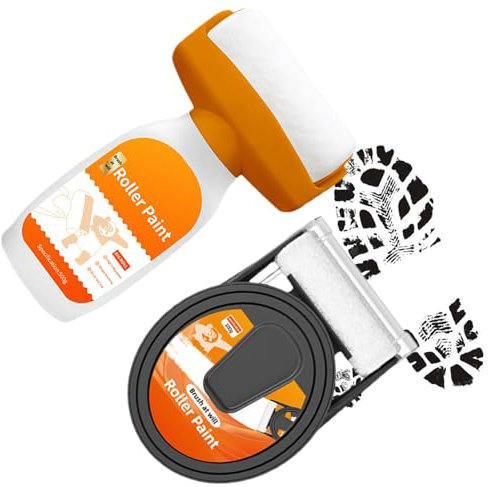 Wandfarbe Zum Ausbessern, Weiß, Rollfarbe | Wandreparatur-Rollbürste,Umweltfreundliche Latexfarbe Mit Walzenpinsel, Weiße Wandfarbe Auf Wasserbasis