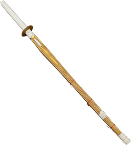 STUYKDIA Spada da Samurai in bambù Naturale, Spade in Legno per Pratica Kendo, Katana Giapponese in Legno Fatta a Mano per Allenamento, Regali, cosplay-1PC||100CM