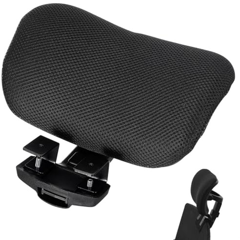 CLISPEED Sedia da ufficio ergonomica con supporto per la testa regolabile in altezza per sedia computer, supporto per il collo con superficie liscia e montaggio pratico per ufficio e home office