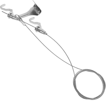 jojofuny Sistema de Colgado Ajustable para Cuadros con Cable de Acero Ganchos Metálicos Resistentes Kit Profesional para Exposiciones y Decoración de Paredes Incluye Ganchos Regulables