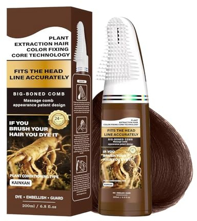Tinte Para Cabello Con Peine Aplicador Color De Cobertura De Raíces Con