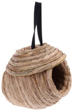 iplusmile Nid Nichoir à Petits Tissé pour Paille Perruches Main et Animaux