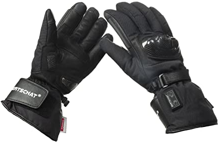 BERTSCHAT Beheizbare Motorradhandschuhe Dual Heating – EINZIGARTIG: Wärme bis Fingerspitzen, Handrücken & Innenfläche – USB-Akku, Carbon-Schutz & CE-Zertifiziert – Unisex