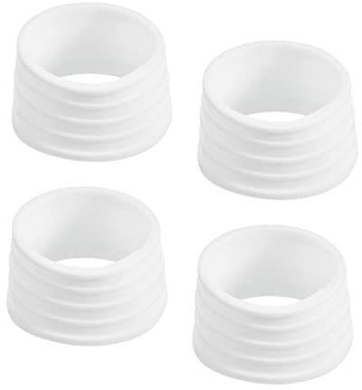 PATIKIL 4-pack badminton rackethandtag greppring tennisracket fixring greppband gummiring halkfri absorberande övergrepp plats vit