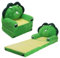 Plüsch Faltbarer Kinder-KinderSofa-Rückenlehen-Sessel 2 in 1, Weiche Cartoon Kindersessel mit Reißverschluss, Standfest Leichtgewicht Flip Open Kinderstuhl für Schlafzimmer Wohnzimmer, Dinosaurier