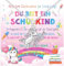 Rorchio Einschulung Mädchen Geschenk, Einhorn Halskette Schultüte Füllung Einhorn Schulanfang Geschenke Plus Grußkarte für Schulkind Tochter Enkelin Nichte