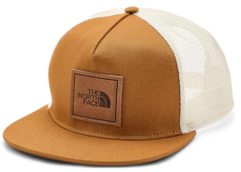 The North Face NF0A8BMEBTI TBD Jimmy Chin Trucker Hat Herren Timber Tan/Leather Patc Größe OS