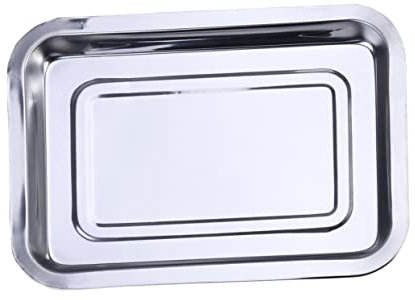 HOLIDYOYO Acciaio Inossidabile Vassoio per Asciugatura Piatti Piastra per Barbecue Riutilizzabile e Facile da per Cucinare e Alimenti