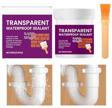 Crema impregnante - Sigillante per perdite, barriera di colore invisibile | Anti-perdite trasparente per piastrelle in spazi esterni, seminterrato, doccia, riparazione di crepe, tetto, legno, terrazza