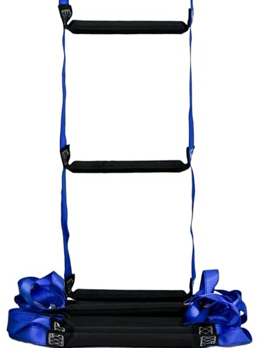16ft Fire Escape Ladder - Emergency Safety Rope for 2-3 Story Homes, Reusable Window/Balcony Ladder, Durable Quick Escape