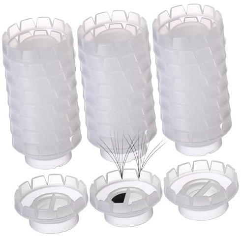 Veemoon 100 Pezzi Coppette per Ciglia in Plastico Resistenti All'acqua, Facili da Conservare, per Uso Professionale e Domestico, Accessori per Extension Ciglia