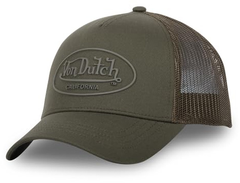 Von Dutch - Gorra para niño y niña, ajustable por Snapback, color caqui talla TU