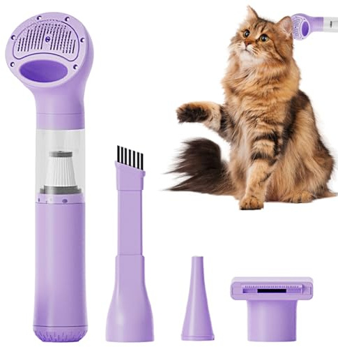 Aspirapolvere per Pelo di Cane per Toelettatura | Multi-Ugelli Senza Fili Portatile Aspirapeli | Aspirapolvere per Peli di Animali Domestici - per Pulizia Cucina Auto Camper e Ambienti Domestici