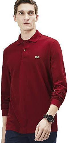 Lacoste L1312, Polo, Uomo, Rosso (Bordeaux), L
