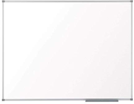 Nobo Magnetisk Whiteboardtavla Stål, 2400 x 1200mm, Aluminiumram, Hörnfästning, Inkluderar Hylla för Whiteboardpennor, Essence-kollektionen, Vit, 1905214