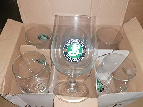 Brooklyn Brewery BROOKLYN 650 1272 Lot de 6 verres à bière Tulip 6 x 0,25 l